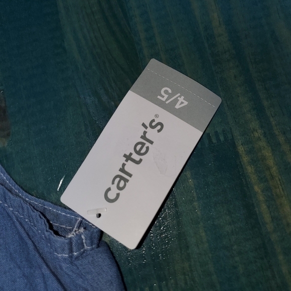 CARTER'S 2 Sleeveless ruffle tops NEW 4/5 Carters - Picture 3 of 7